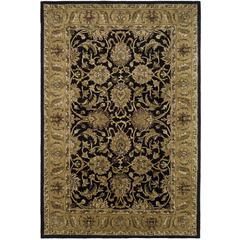 CLASSIC, BLACK / GOLD, 5' X 8', Area Rug, CL252A-5