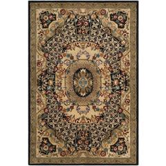 CLASSIC, BLACK / GOLD, 5' X 8', Area Rug, CL304A-5