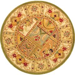 CLASSIC, SAGE / MULTI, 3'-6" X 3'-6" Round, Area Rug