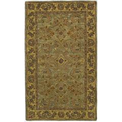 CLASSIC, LIGHT GREEN / GOLD, 3' X 5', Area Rug, CL324A-3
