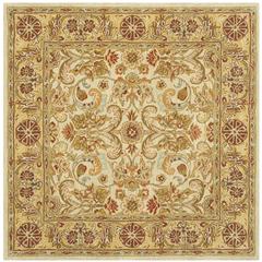 CLASSIC, GREY / LIGHT GOLD, 6' X 6' Square, Area Rug