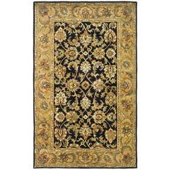 CLASSIC, BLACK / GOLD, 5' X 8', Area Rug, CL758B-5