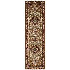 CLASSIC, LIGHT GOLD / RED, 2'-3" X 8', Area Rug