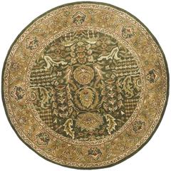 CLASSIC, LIGHT GREEN / GOLD, 3'-6" X 3'-6" Round, Area Rug, CL764B-4R