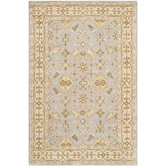 CLASSIC, LIGHT BLUE / IVORY, 4' X 6', Area Rug