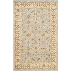 CLASSIC, LIGHT BLUE / IVORY, 5' X 8', Area Rug