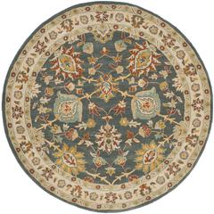 CLASSIC, DARK GREY / IVORY, 6' X 6' Round, Area Rug