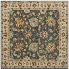 CLASSIC, DARK GREY / IVORY, 6' X 6' Square, Area Rug
