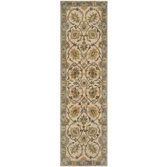 CLASSIC, IVORY / LIGHT BLUE, 2'-3" X 8', Area Rug, CL934B-28