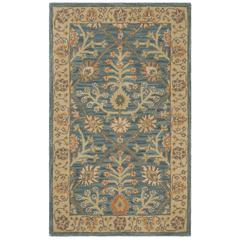 CLASSIC, BLUE / LIGHT GOLD, 3' X 5', Area Rug