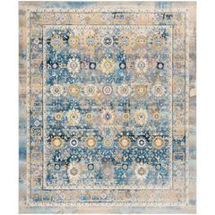 CLAREMONT, BLUE / GOLD, 8' X 10', Area Rug, CLR663C-8