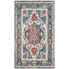 CLAREMONT, BLUE / PURPLE, 3'-3" X 5'-3", Area Rug