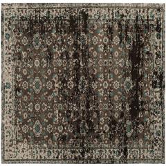 CLV-CLASSIC VINTAGE, TEAL / BEIGE, 6' X 6' Square, Area Rug