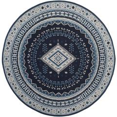 CLV-CLASSIC VINTAGE, NAVY / LIGHT BLUE, 6' X 6' Round, Area Rug, CLV511A-6R