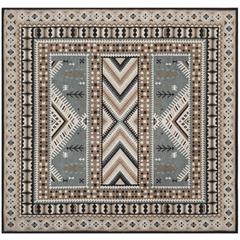 CLV-CLASSIC VINTAGE, SLATE / BEIGE, 6' X 6' Square, Area Rug, CLV511B-6SQ