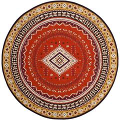 CLV-CLASSIC VINTAGE, ORANGE / GOLD, 6' X 6' Round, Area Rug, CLV511D-6R
