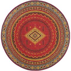 CLV-CLASSIC VINTAGE, RED / SLATE, 6' X 6' Round, Area Rug
