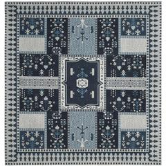 CLV-CLASSIC VINTAGE, NAVY / LIGHT BLUE, 6' X 6' Square, Area Rug, CLV512A-6SQ