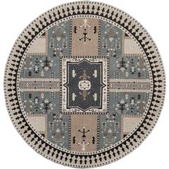 CLV-CLASSIC VINTAGE, SLATE / BEIGE, 6' X 6' Round, Area Rug, CLV512B-6R