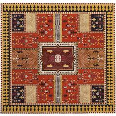 CLV-CLASSIC VINTAGE, ORANGE / GOLD, 6' X 6' Square, Area Rug, CLV512D-6SQ