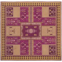 CLV-CLASSIC VINTAGE, FUCHSIA / GOLD, 6' X 6' Square, Area Rug