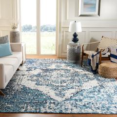 CLASSIC VINTAGE, BLUE / IVORY, 8' X 10', Area Rug