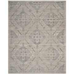 CARNEGIE, TAUPE / LIGHT BLUE, 8' X 10', Area Rug