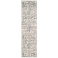 CARNEGIE, LIGHT GREY / CREAM, 2'-3" X 8', Area Rug, CNG626A-28