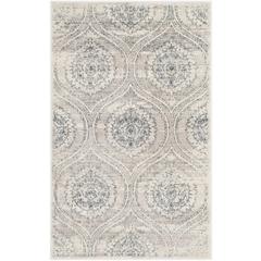 CARNEGIE, LIGHT GREY / CREAM, 3' X 5', Area Rug, CNG626A-3