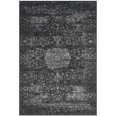 CARNEGIE, DARK GREY / CREAM, 3' X 5', Area Rug