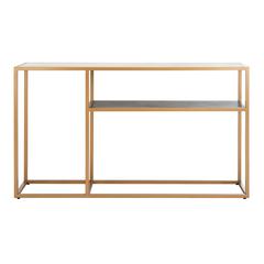 Octavia Console Table, Beige/Black/Gold