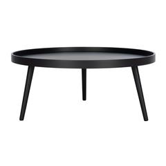 Fritz Round Tray Top Coffee Table, Black