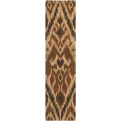 CAPRI, MULTI / BROWN, 2'-3" X 9', Area Rug