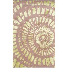 CAPRI, PLUM / MIST, 5' X 8', Area Rug