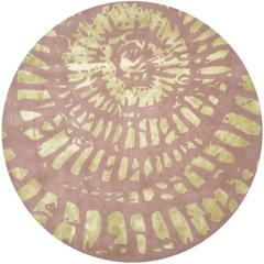 CAPRI, PLUM / MIST, 7' X 7' Round, Area Rug