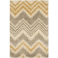 CAPRI, GREY / GOLD, 4' X 6', Area Rug