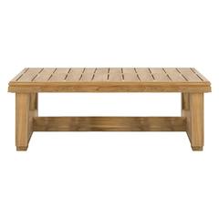 Couture Montford Contemporary Teak Coffee Table, Natural Teak