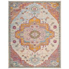 CRYSTAL, LIGHT BLUE / FUCHSIA, 8' X 10', Area Rug, CRS501B-8