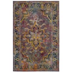 CRYSTAL, NAVY / LIGHT BLUE, 5' X 8', Area Rug, CRS508H-5
