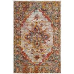 CRYSTAL, CREAM / ROSE, 5' X 8', Area Rug