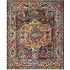 CRYSTAL, TEAL / ROSE, 8' X 10', Area Rug, CRS514T-8