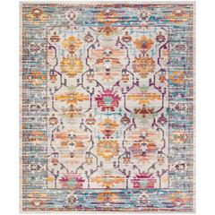 CRYSTAL, CREAM / TEAL, 8' X 10', Area Rug