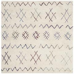 CASABLANCA, IVORY / MULTI, 6' X 6' Square, Area Rug, CSB213A-6SQ