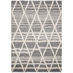 CASABLANCA, GREY / IVORY, 5' X 8', Area Rug