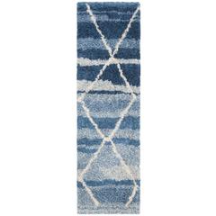 CASABLANCA, BLUE / IVORY, 2'-3" X 8', Area Rug, CSB250M-28