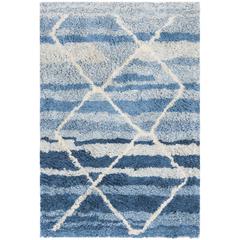 CASABLANCA, BLUE / IVORY, 4' X 6', Area Rug, CSB250M-4