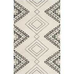CASABLANCA, IVORY / GREY, 5' X 8', Area Rug, CSB301A-5