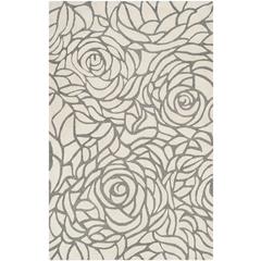 CASABLANCA, IVORY / GREY, 5' X 8', Area Rug, CSB304A-5