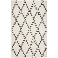 CASABLANCA, IVORY / BLACK, 4' X 6', Area Rug