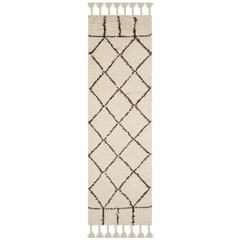 CASABLANCA, IVORY / BROWN, 2'-3" X 8', Area Rug, CSB725A-28